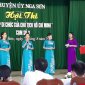 Đảng bộ xã Nga Tân tham gia Hội thi "Học tập di chúc của Chủ tịch Hồ Chí Minh" cụm 3